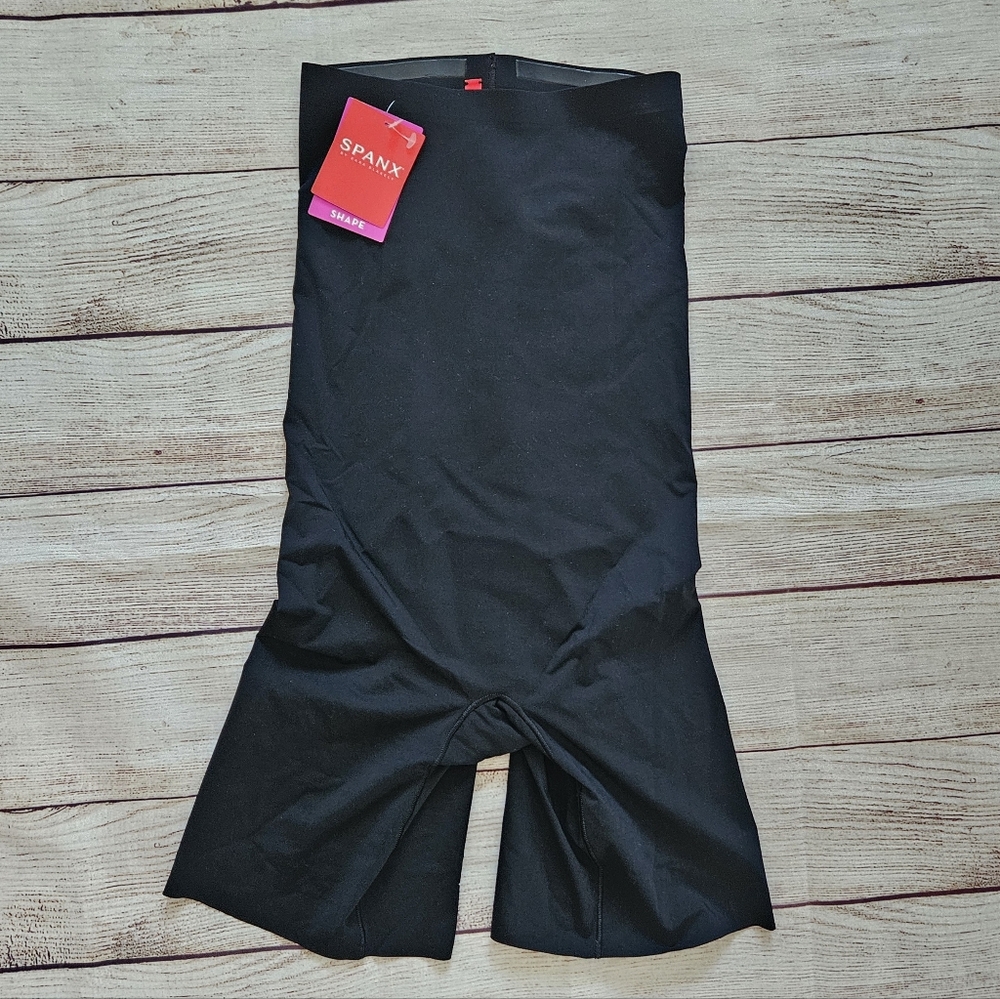 SPANX Black High-Waist Shaping Shorts
